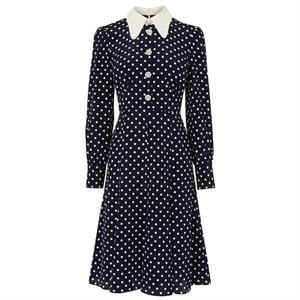 L.K. Bennett Mathilde Polka Dot Silk Tea Dress